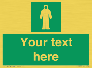 Custom sign safe condition Survival clothing